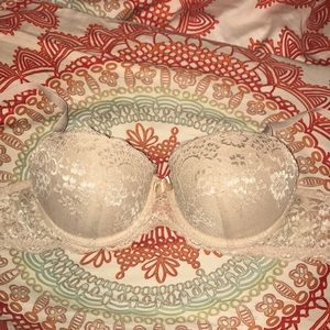 Nude lace bra